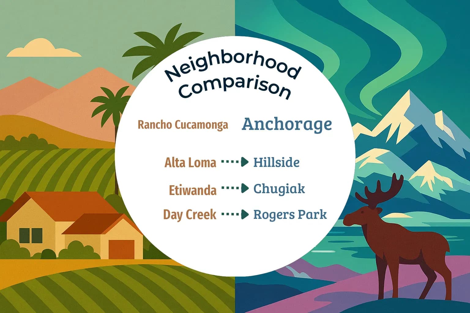 Rancho Cucamonga vs Anchorage Neighborhood Comparison