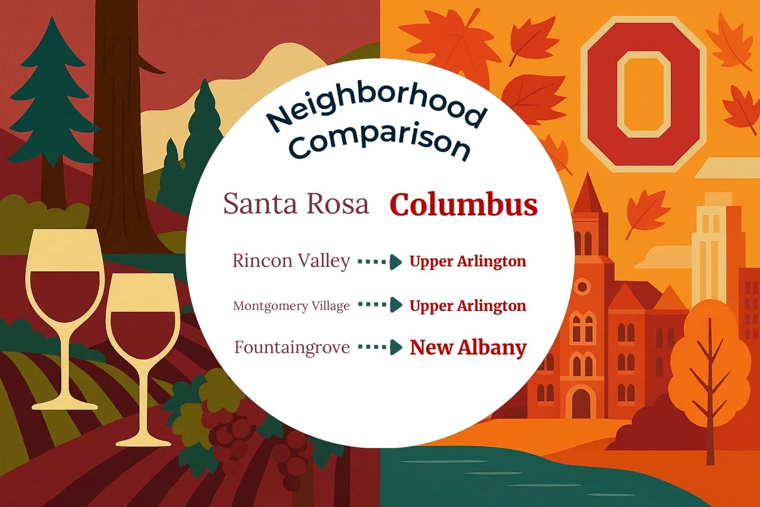 Santa Rosa vs Columbus Neighborhood Comparison