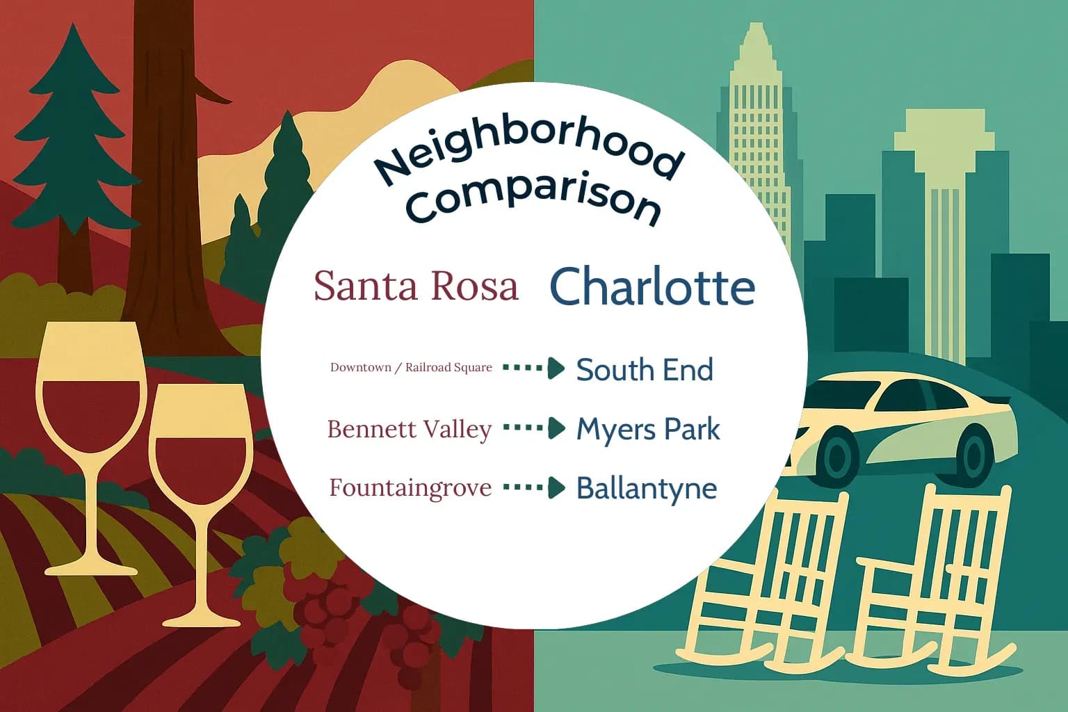 Santa Rosa vs Charlotte Neighborhood Comparison
