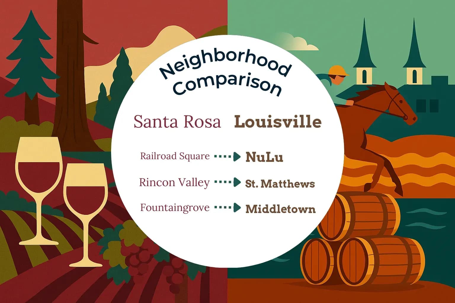 Santa Rosa vs Louisville Neighborhood Comparison