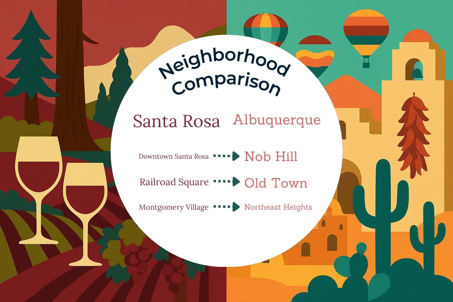 Santa Rosa vs Albuquerque Neighborhood Comparison