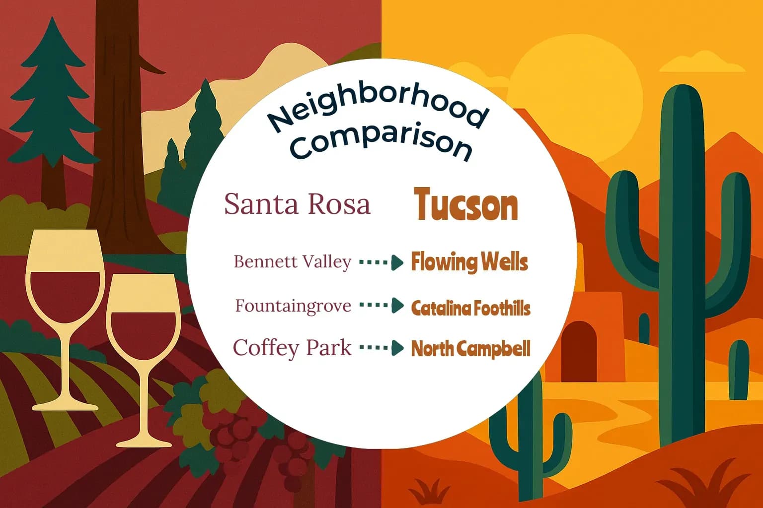 Santa Rosa vs Tucson Neighborhood Comparison