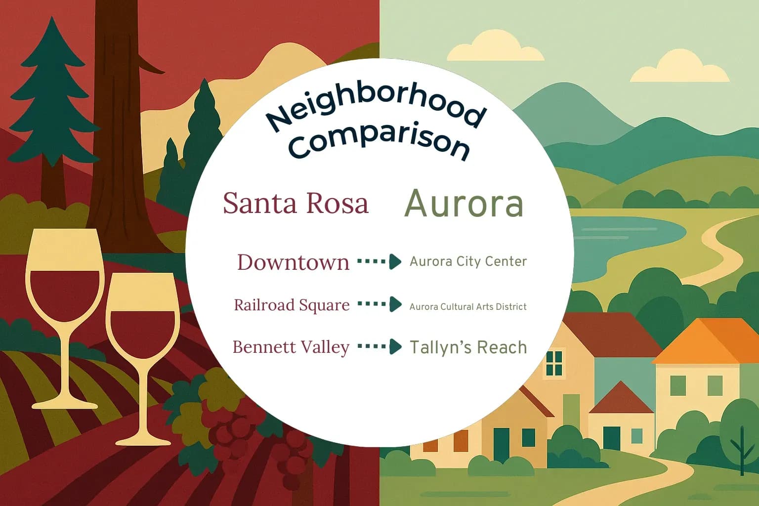 Santa Rosa vs Aurora Neighborhood Comparison