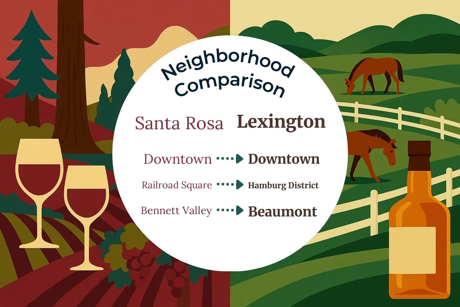 Santa Rosa vs Lexington Neighborhood Comparison