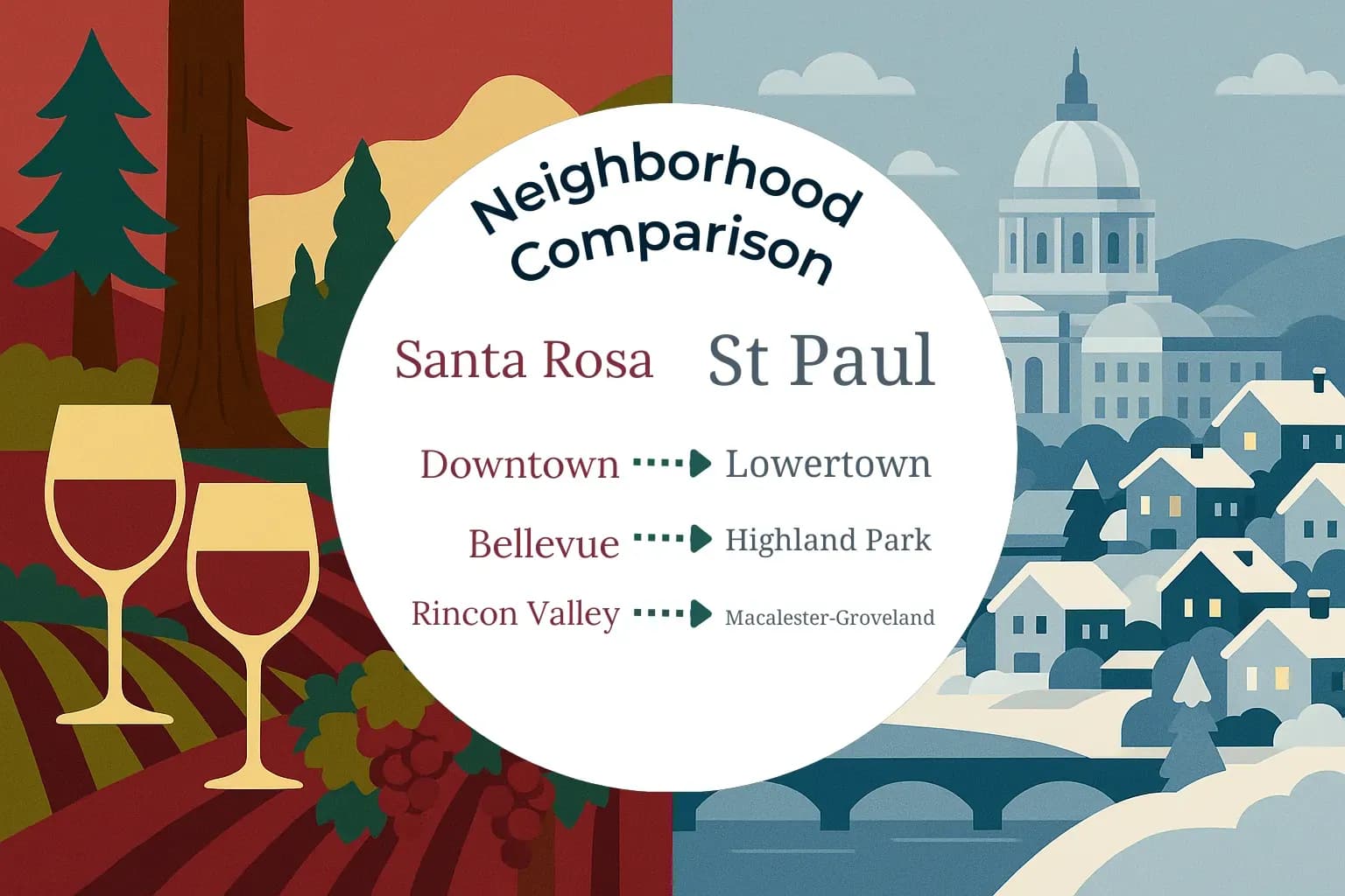 Santa Rosa vs St. Paul Neighborhood Comparison