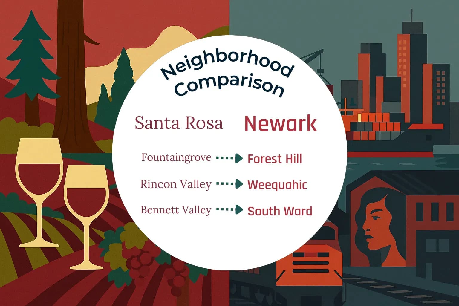 Santa Rosa vs Newark Neighborhood Comparison