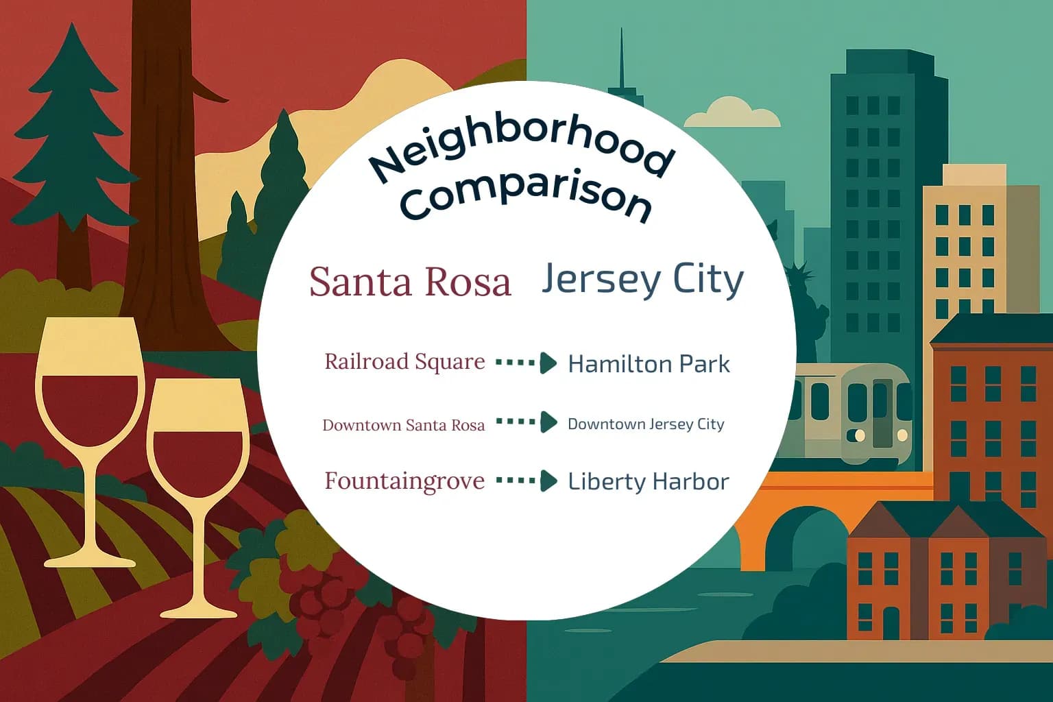 Santa Rosa vs Jersey City Neighborhood Comparison