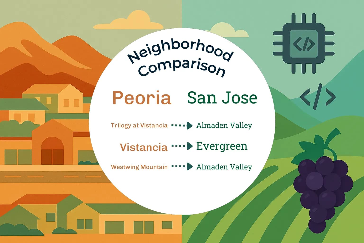 Peoria vs San Jose Neighborhood Comparison