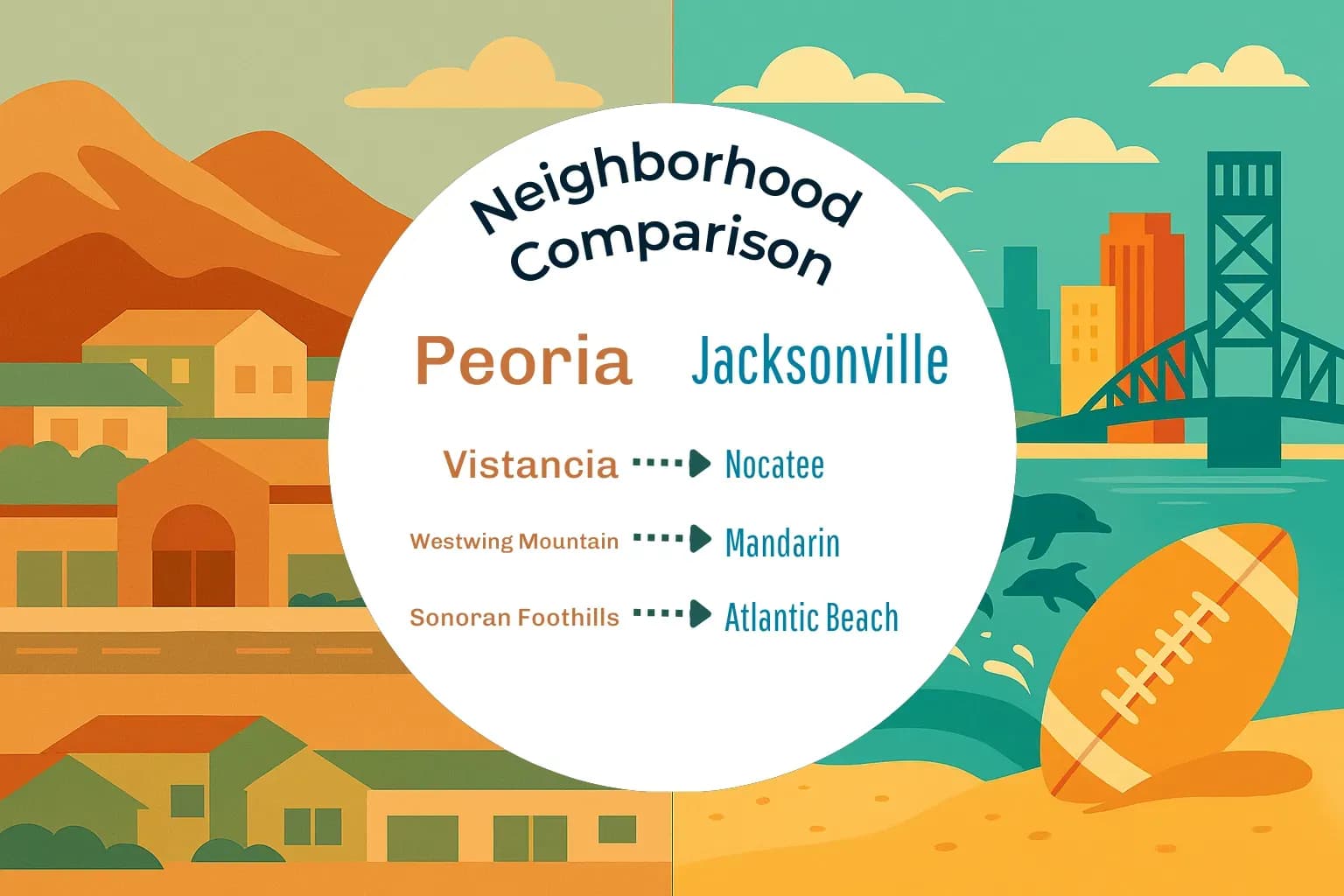 Peoria vs Jacksonville Neighborhood Comparison