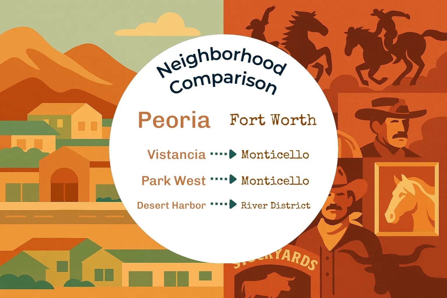 Peoria vs Fort Worth Neighborhood Comparison