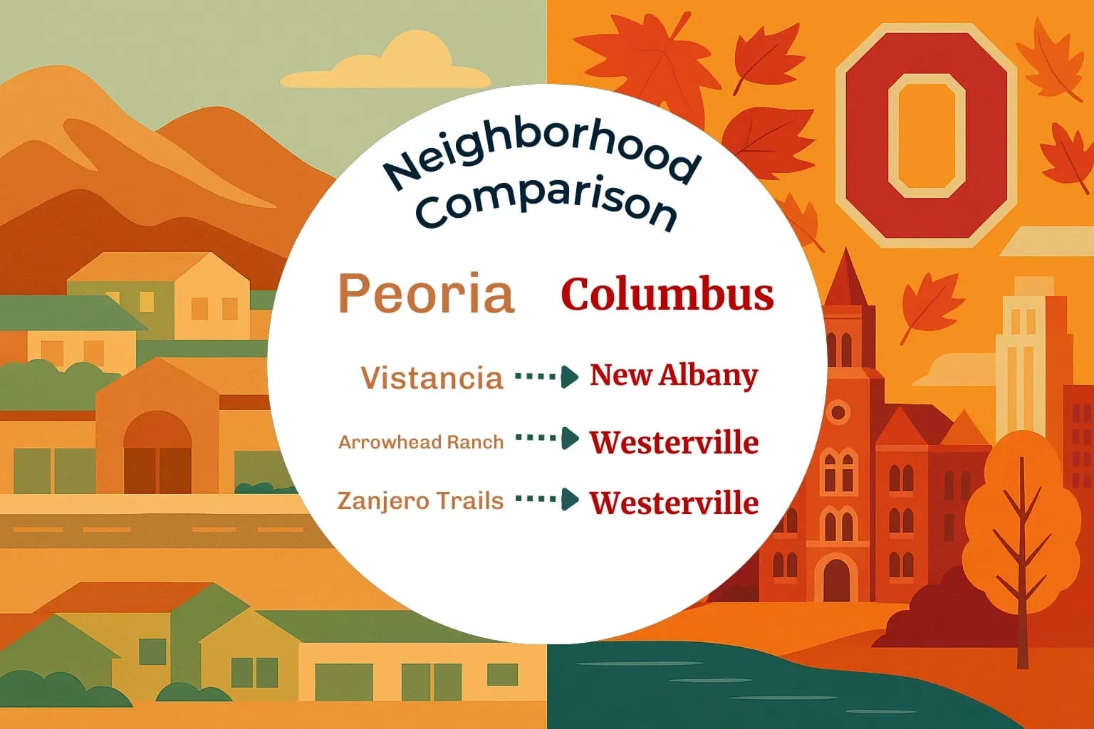 Peoria vs Columbus Neighborhood Comparison