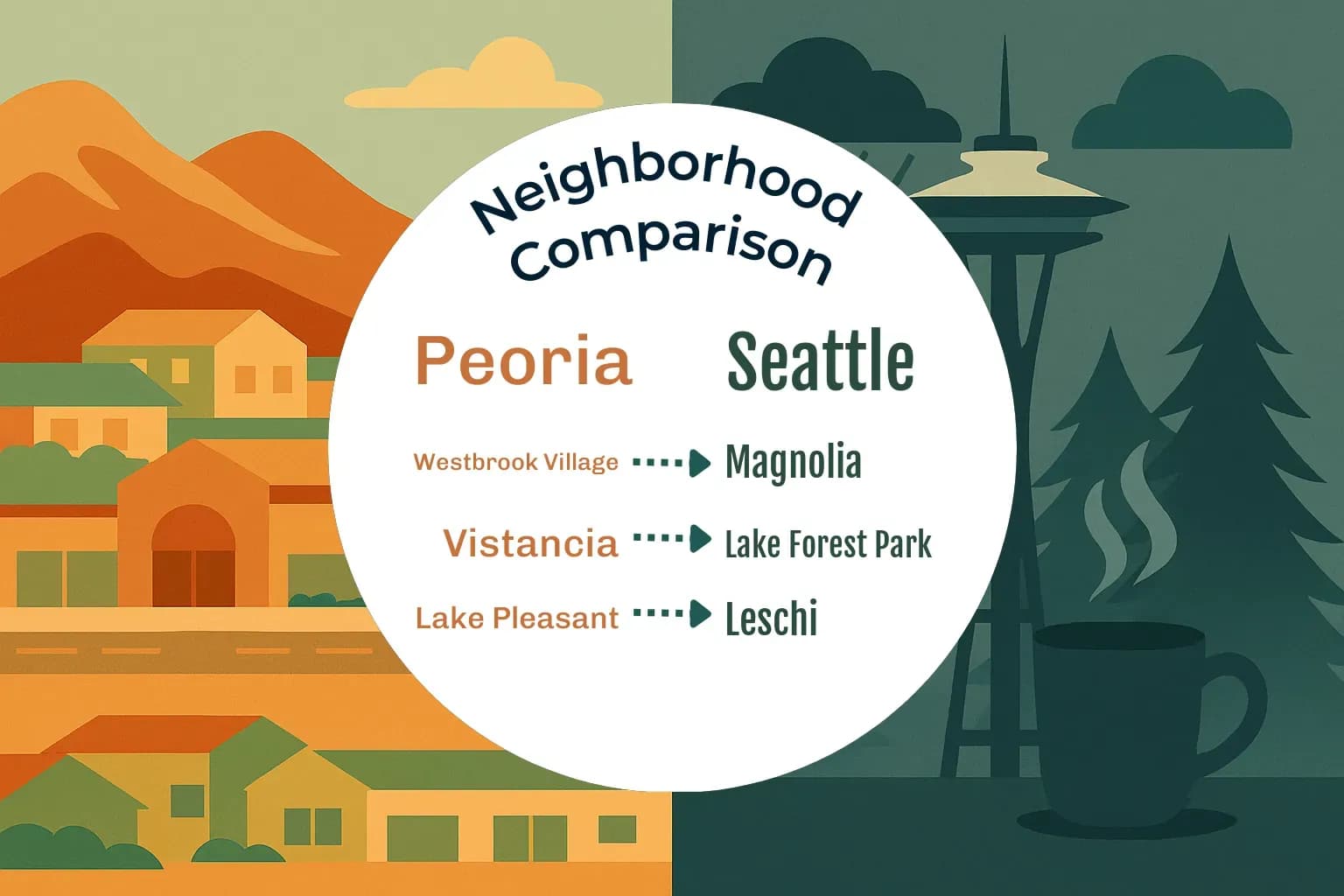 Peoria vs Seattle Neighborhood Comparison
