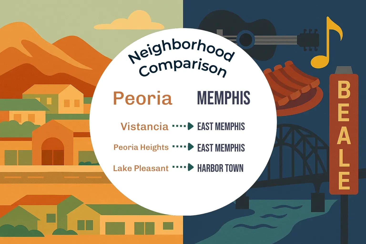 Peoria vs Memphis Neighborhood Comparison