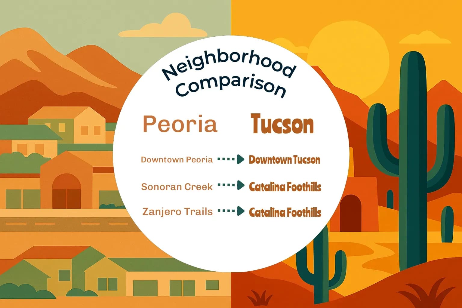 Peoria vs Tucson Neighborhood Comparison