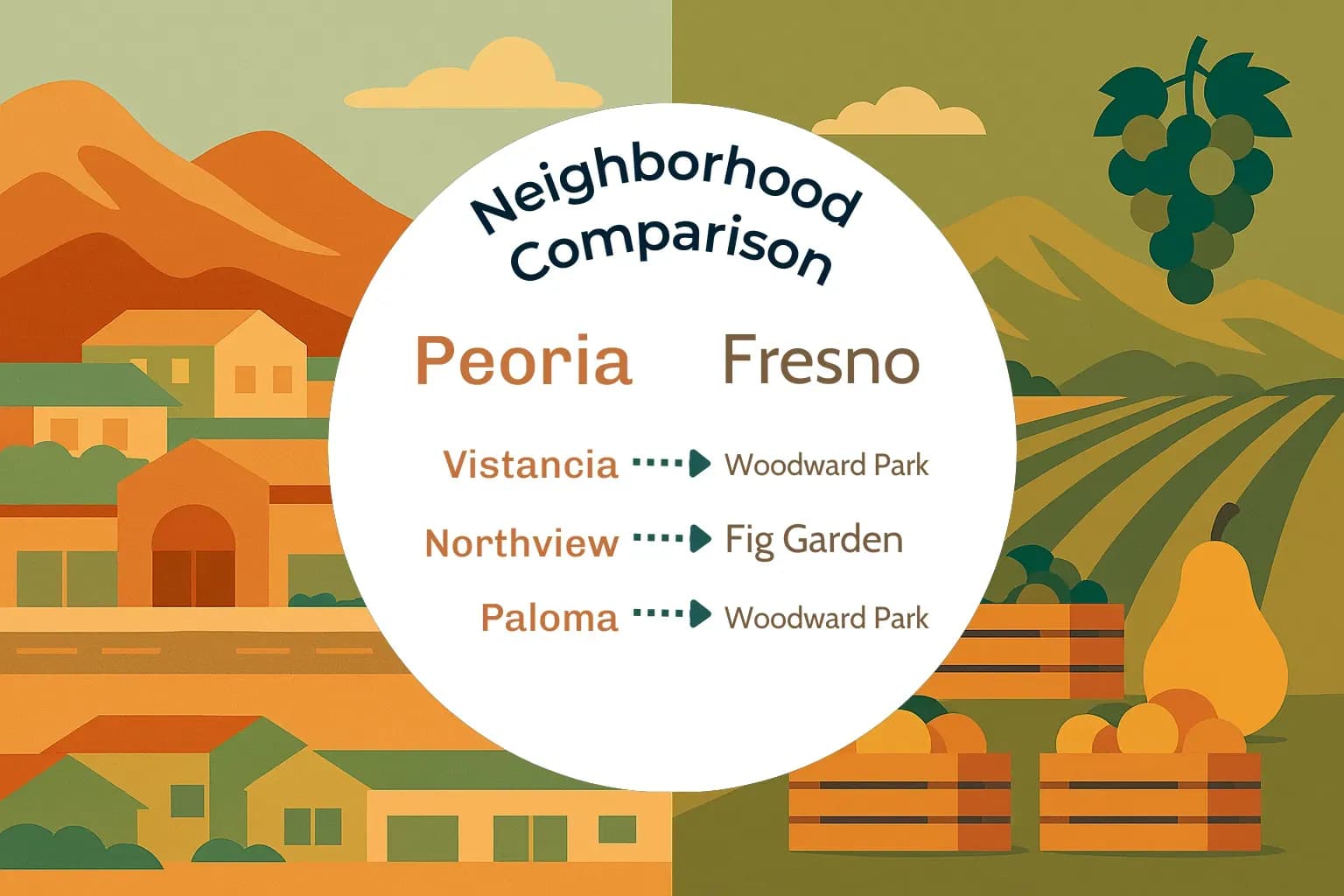 Peoria vs Fresno Neighborhood Comparison