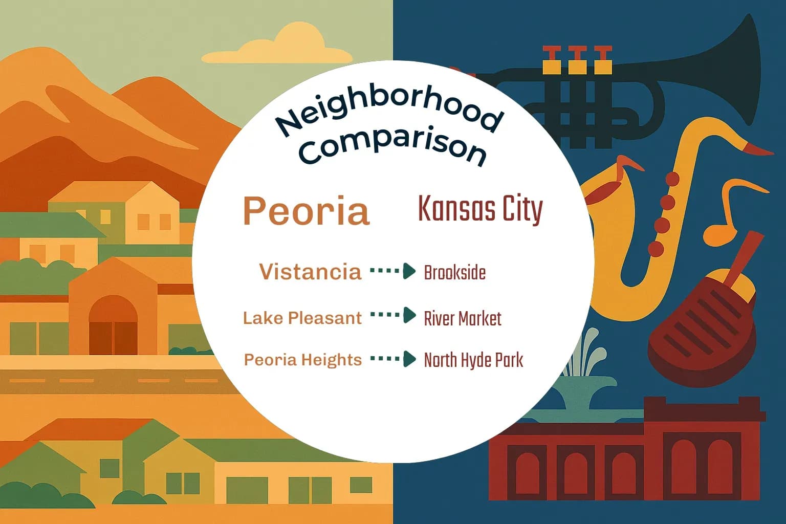 Peoria vs Kansas City Neighborhood Comparison