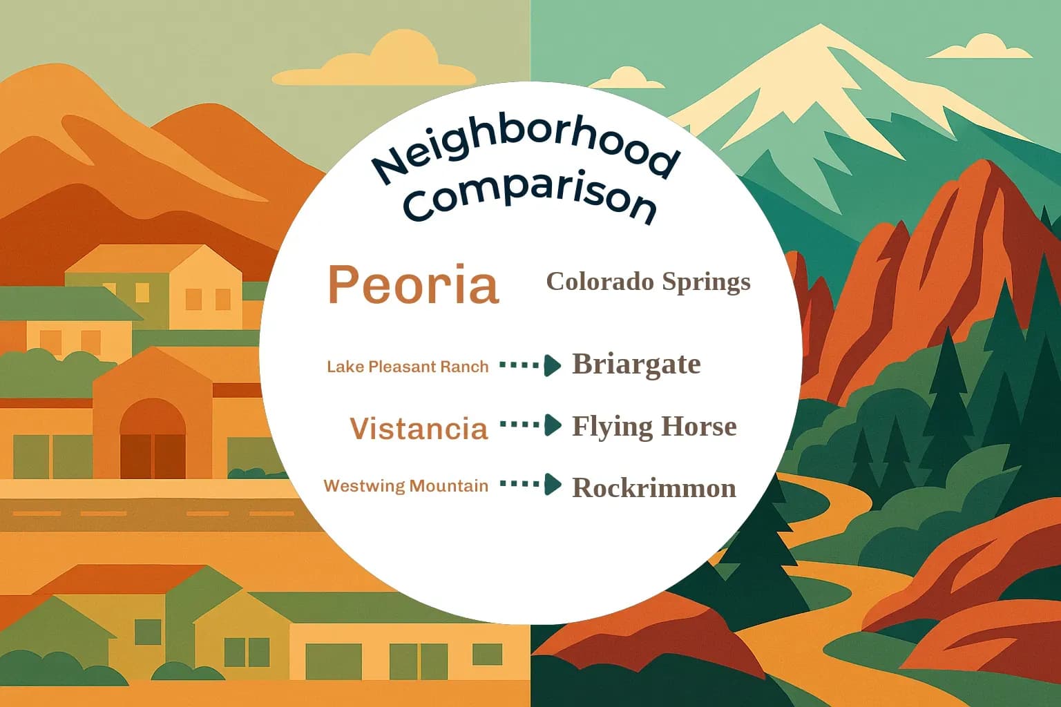 Peoria vs Colorado Springs Neighborhood Comparison