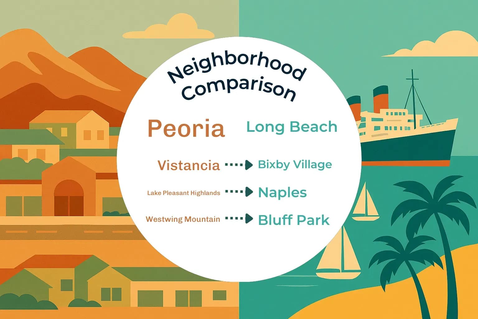 Peoria vs Long Beach Neighborhood Comparison