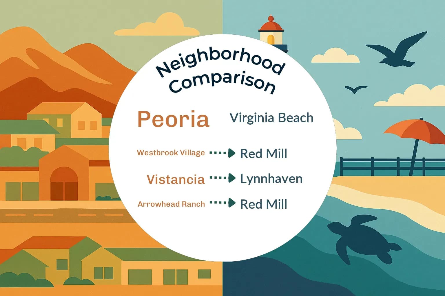 Peoria vs Virginia Beach Neighborhood Comparison