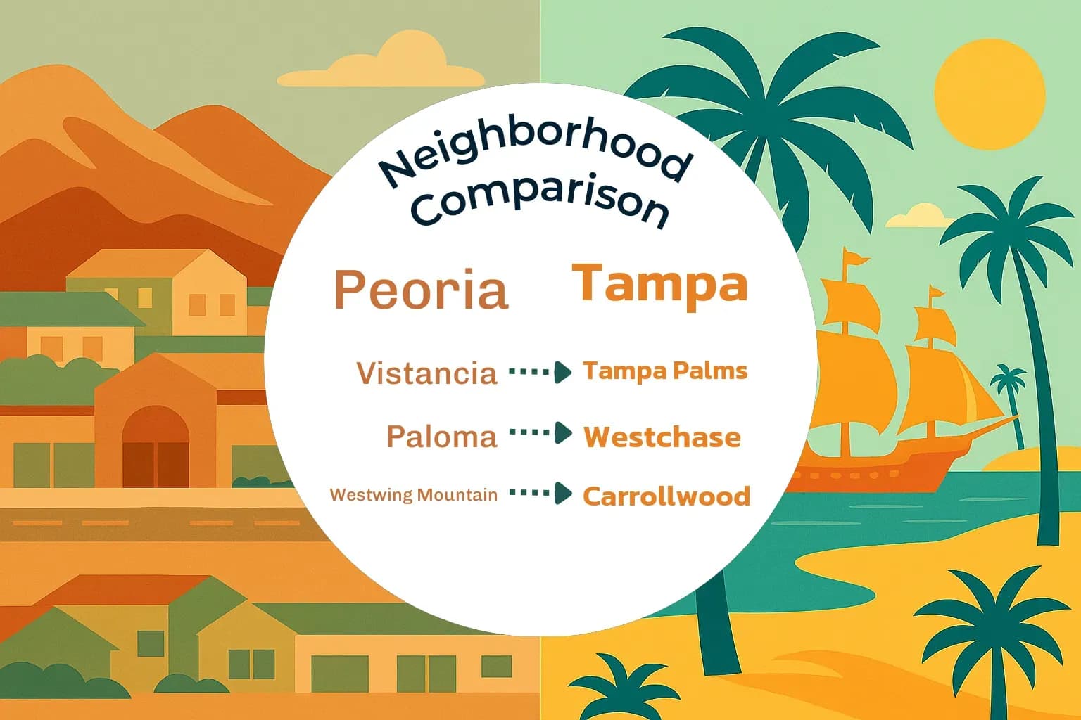 Peoria vs Tampa Neighborhood Comparison