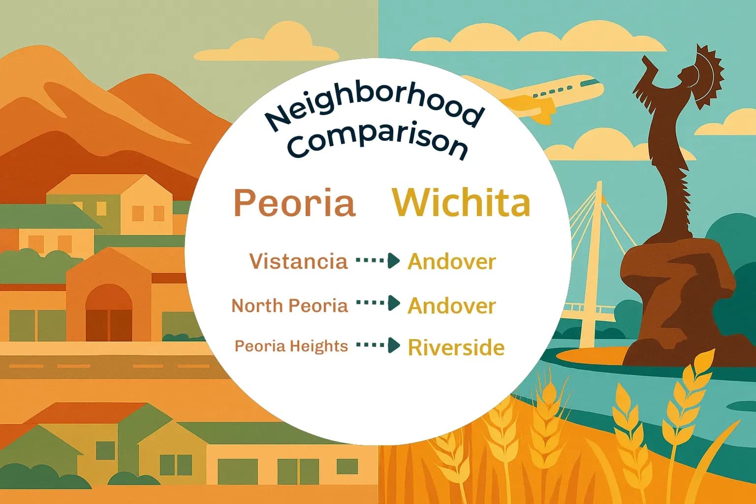 Peoria vs Wichita Neighborhood Comparison