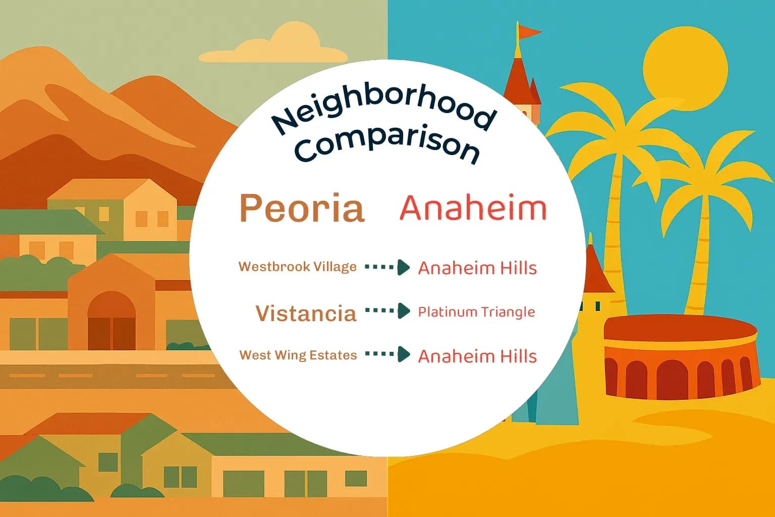 Peoria vs Anaheim Neighborhood Comparison