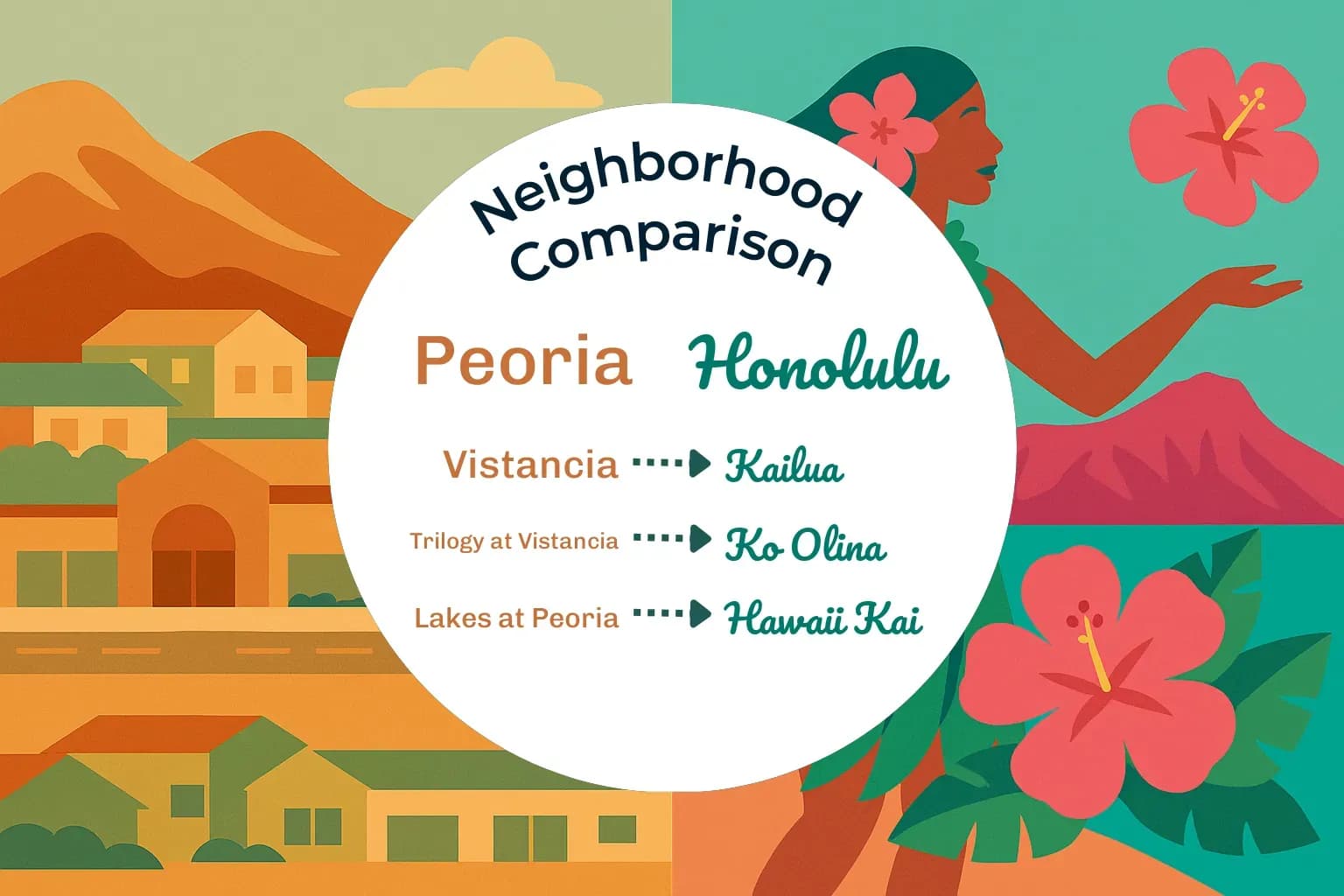 Peoria vs Honolulu Neighborhood Comparison