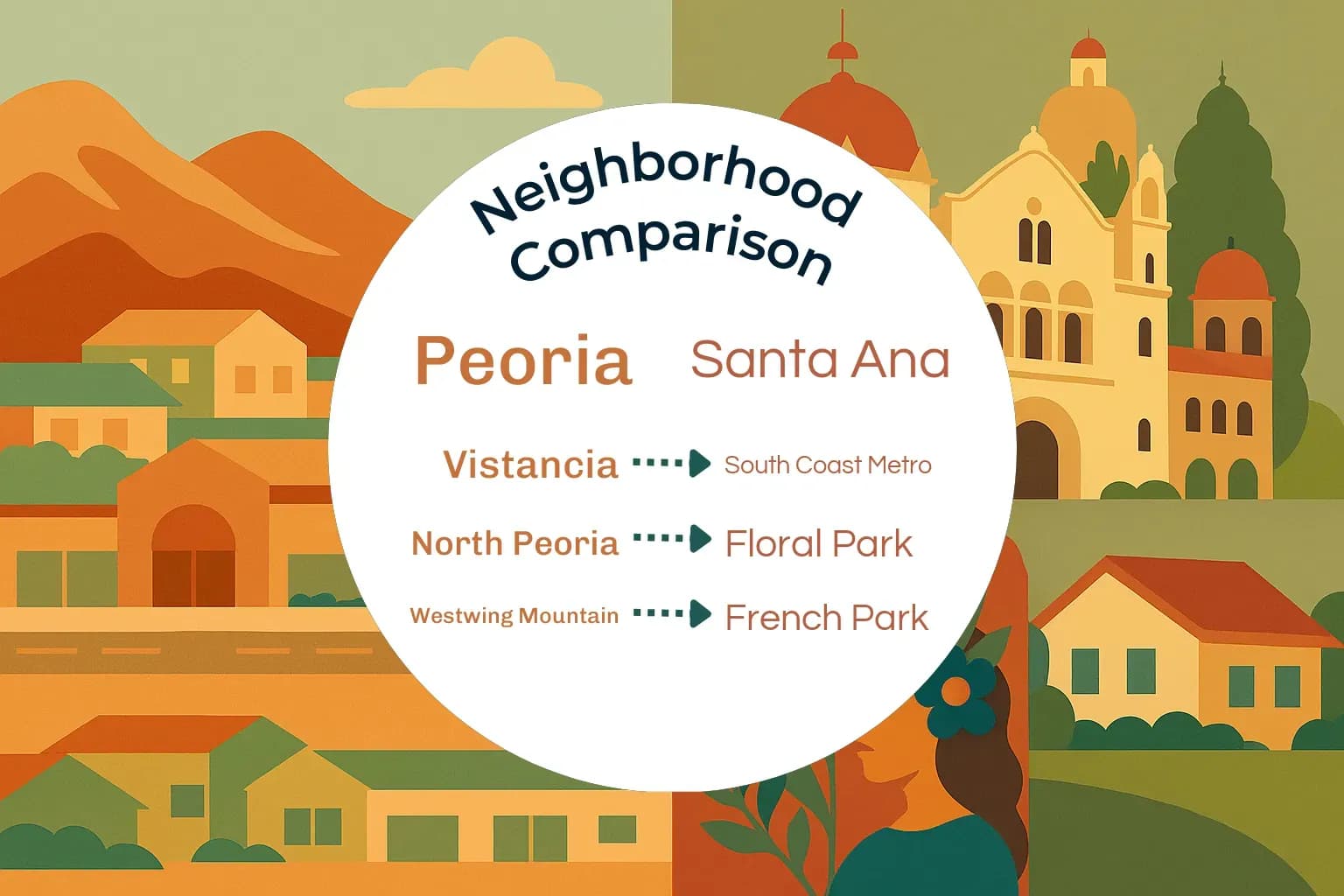 Peoria vs Santa Ana Neighborhood Comparison