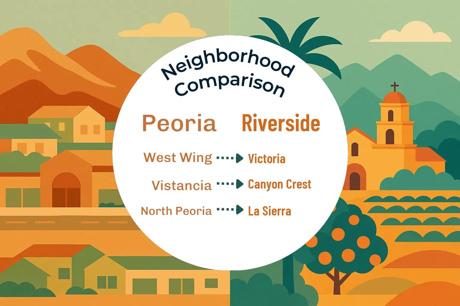 Peoria vs Riverside Neighborhood Comparison