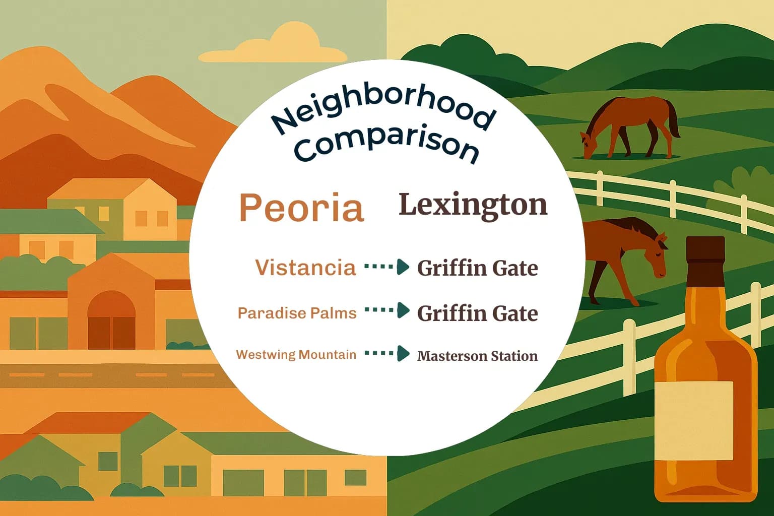 Peoria vs Lexington Neighborhood Comparison