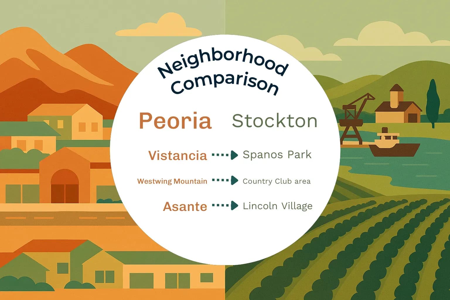 Peoria vs Stockton Neighborhood Comparison