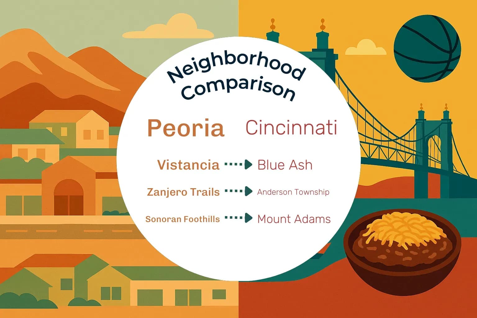 Peoria vs Cincinnati Neighborhood Comparison
