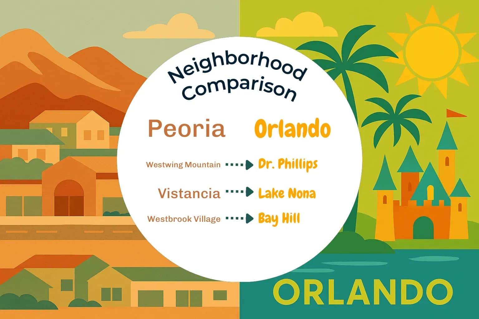 Peoria vs Orlando Neighborhood Comparison