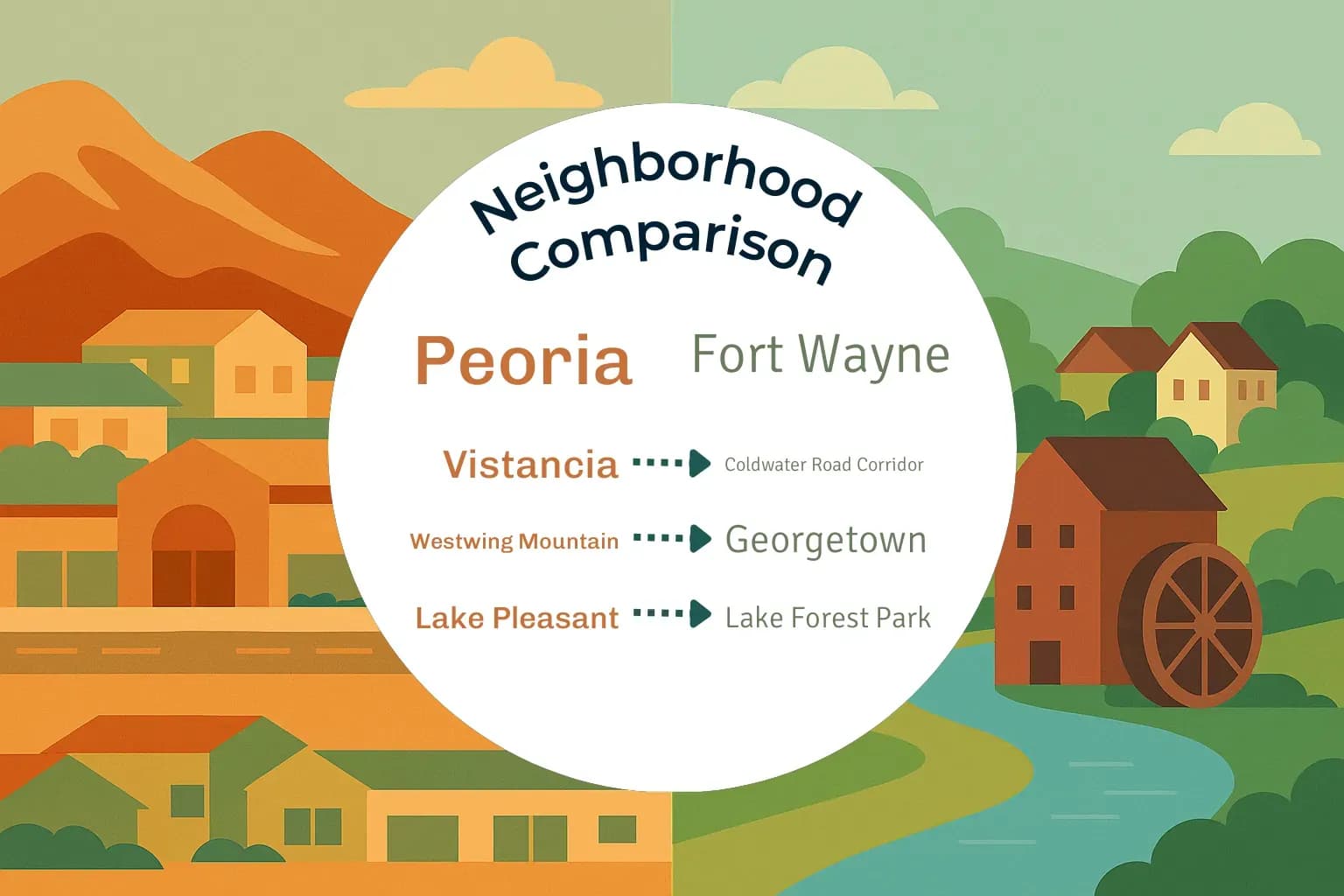 Peoria vs Fort Wayne Neighborhood Comparison