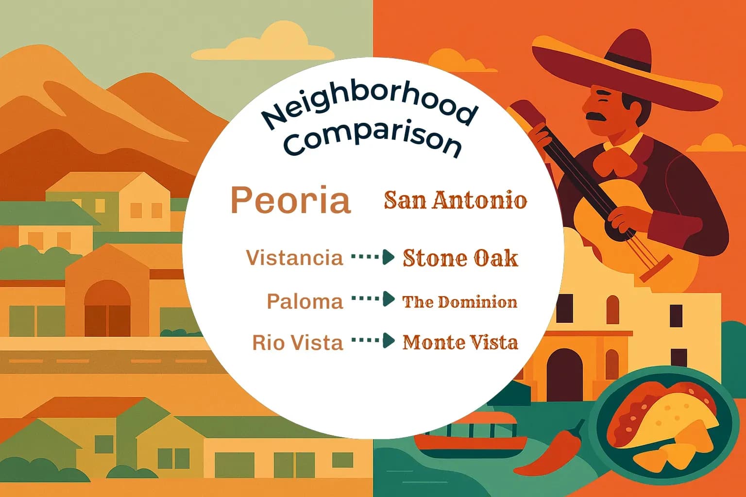 Peoria vs San Antonio Neighborhood Comparison