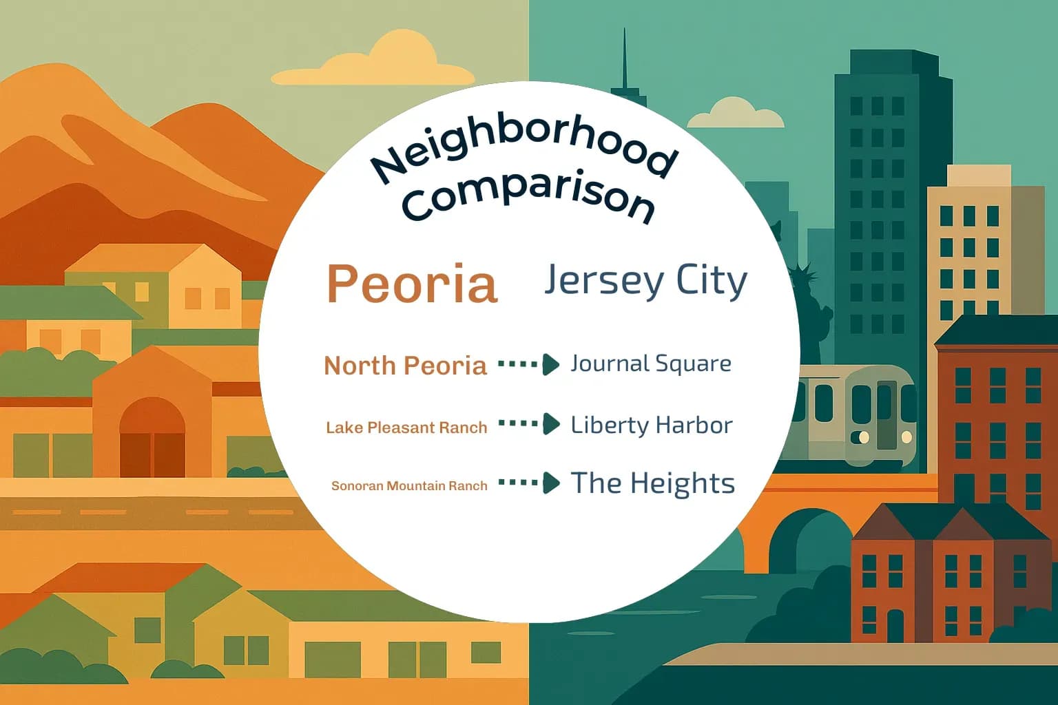 Peoria vs Jersey City Neighborhood Comparison