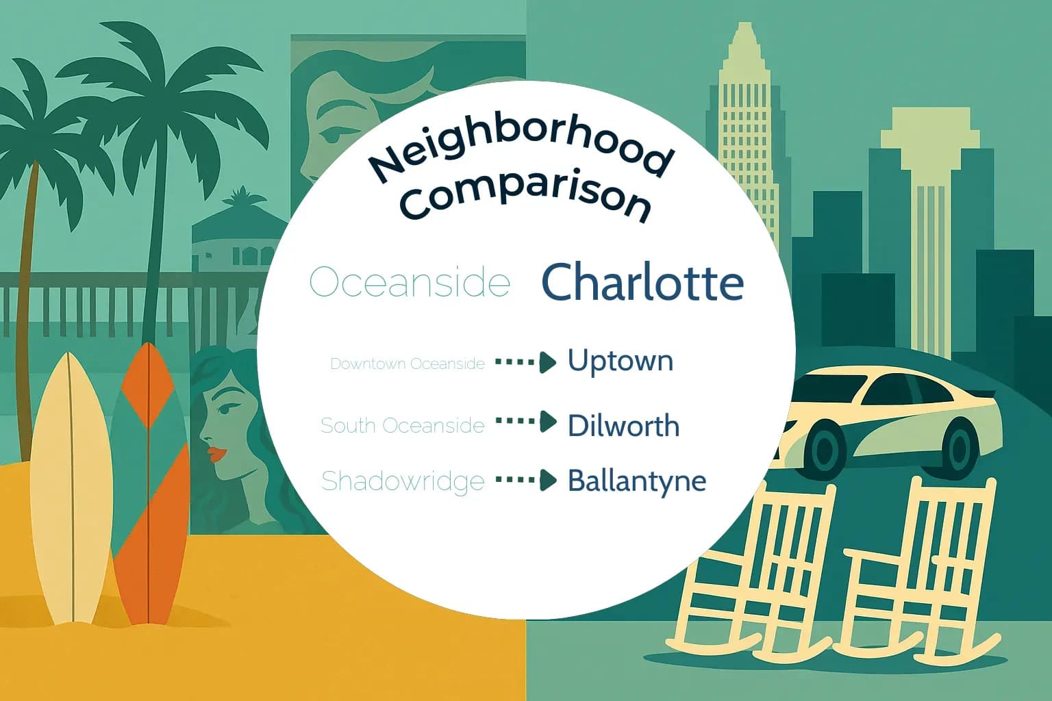 Oceanside vs Charlotte Neighborhood Comparison