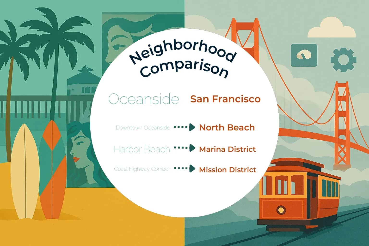 Oceanside vs San Francisco Neighborhood Comparison