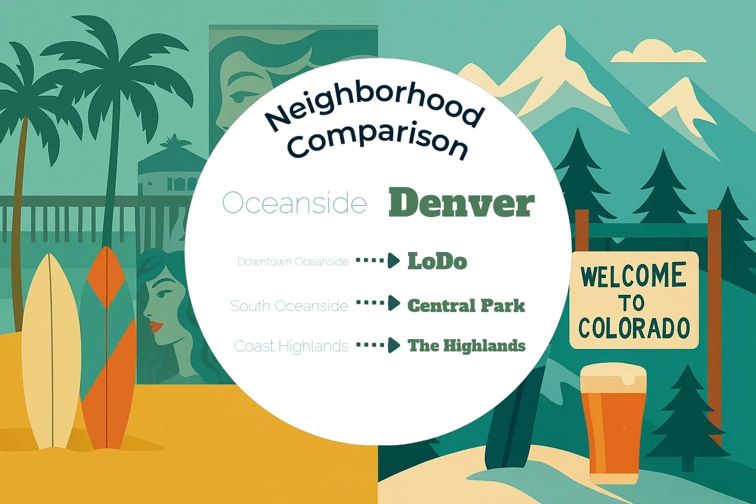Oceanside vs Denver Neighborhood Comparison