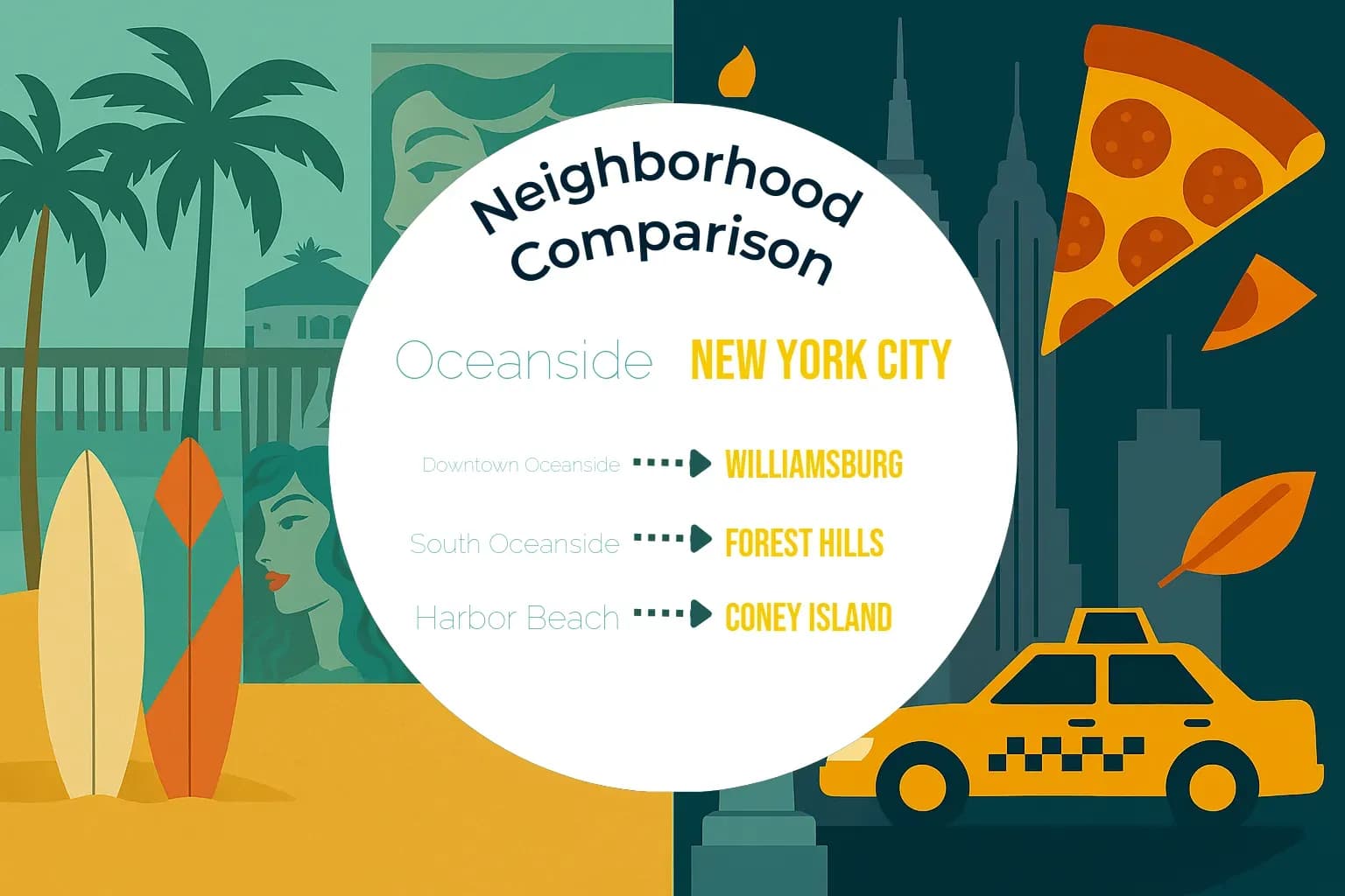 Oceanside vs New York City Neighborhood Comparison