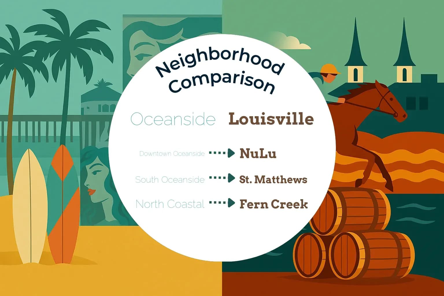 Oceanside vs Louisville Neighborhood Comparison