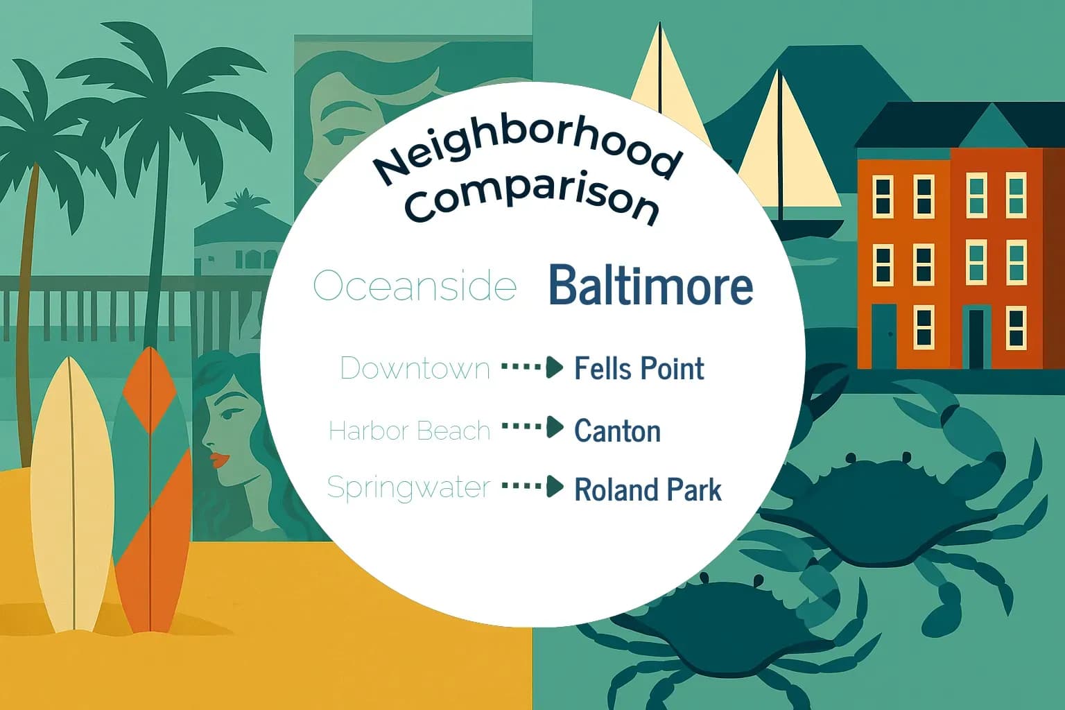 Oceanside vs Baltimore Neighborhood Comparison