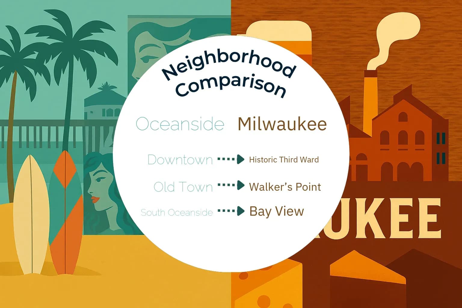 Oceanside vs Milwaukee Neighborhood Comparison