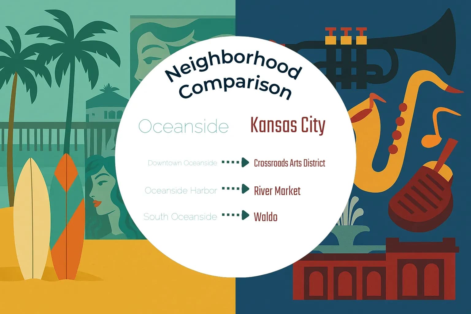 Oceanside vs Kansas City Neighborhood Comparison