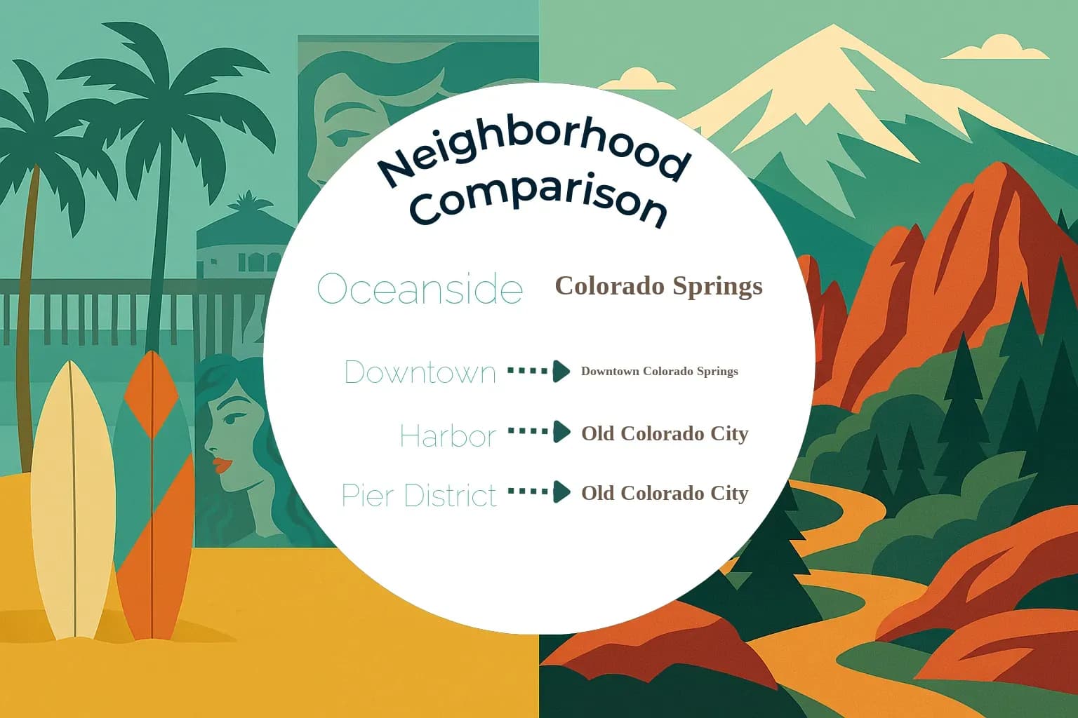 Oceanside vs Colorado Springs Neighborhood Comparison