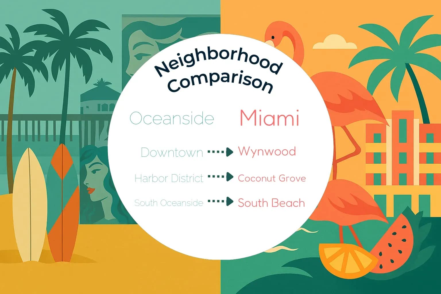 Oceanside vs Miami Neighborhood Comparison
