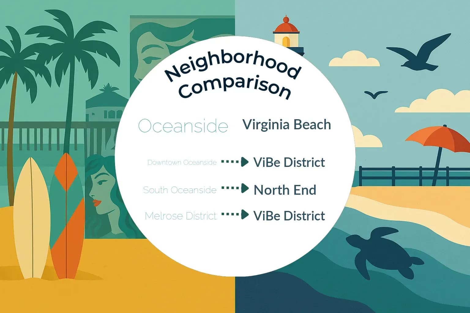 Oceanside vs Virginia Beach Neighborhood Comparison