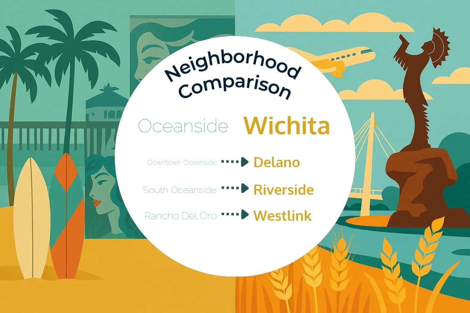 Oceanside vs Wichita Neighborhood Comparison