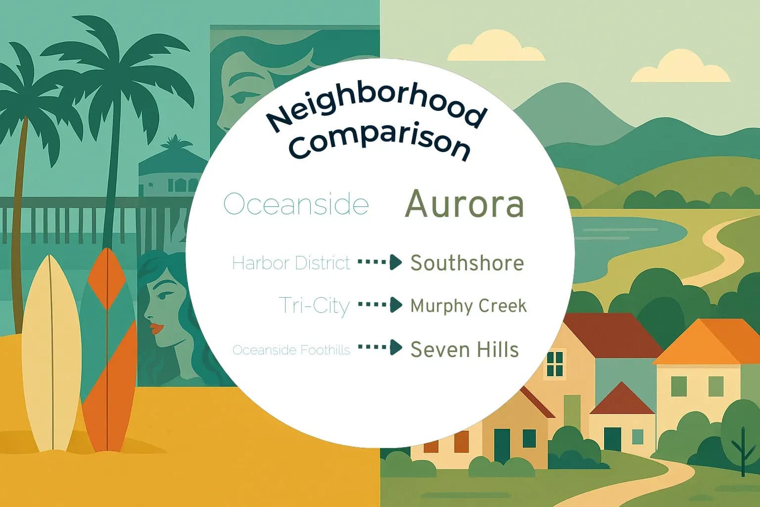 Oceanside vs Aurora Neighborhood Comparison