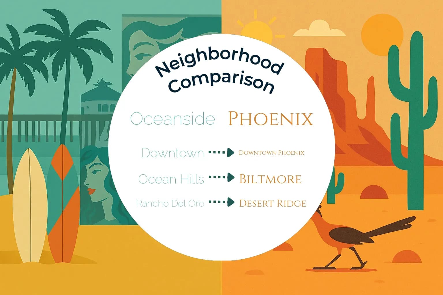 Oceanside vs Phoenix Neighborhood Comparison
